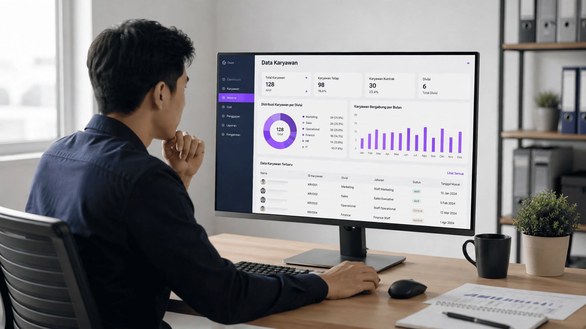 cek data karyawan